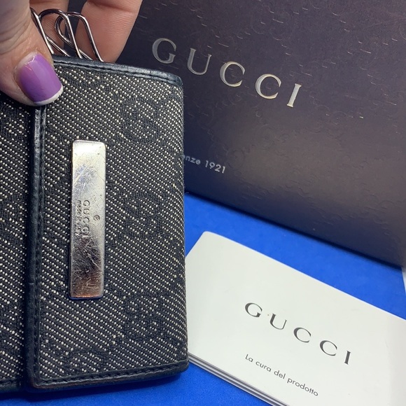 Gucci vintage black key holder wallet - Picture 11 of 13
